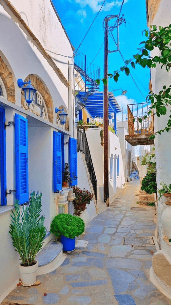 Beautiful Street in Greece