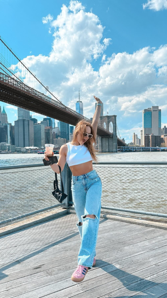 DUMBO with a Manhattan Skyline View