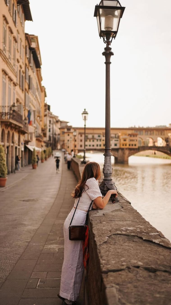 Walking Along the Arno River